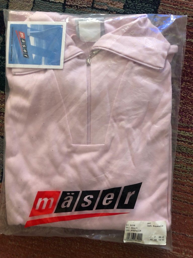 MASER SKI WEAR WOMENS LIGHT PINK SIZE 14 ROLL NECK ZIPPER