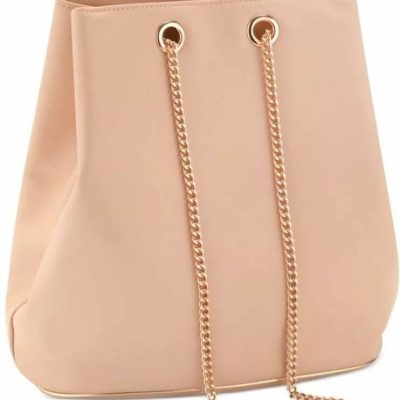 Olympea Bucket Shoulder Bag Pink by Paco Rabanne