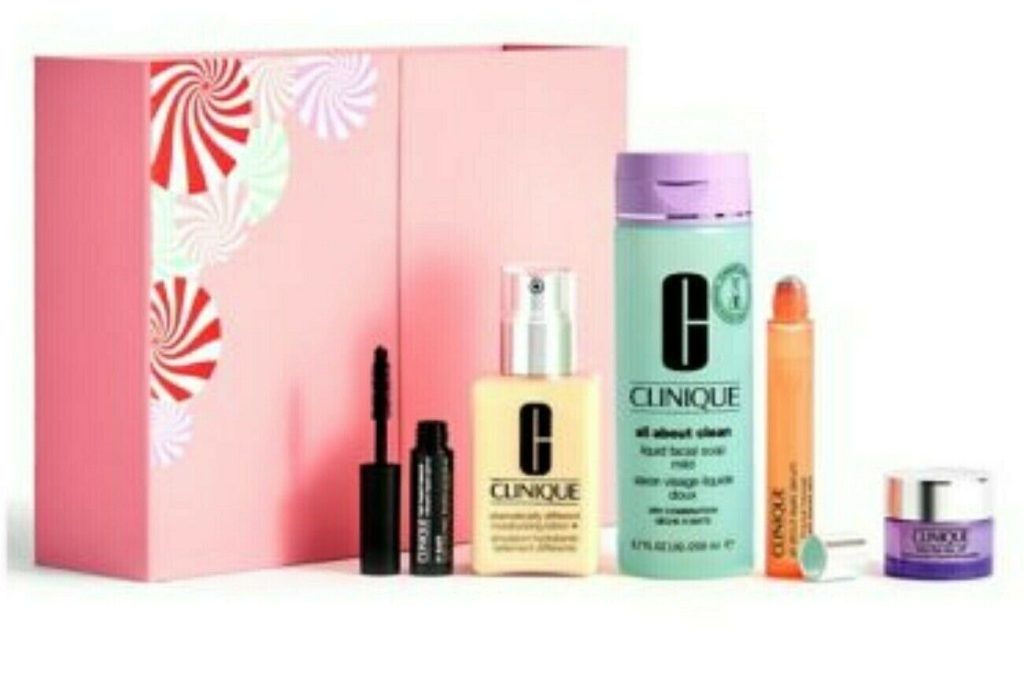 Clinique's Sweetest Treats Gift Set /Eye Serum &Cleansing Balm &Lotion & Mascara