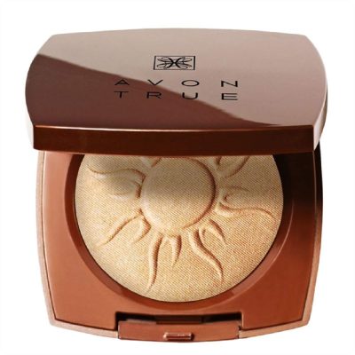 AVON GLOW BRONZING BRONZER PRESSED POWDER SHIMMER WARM GLOW