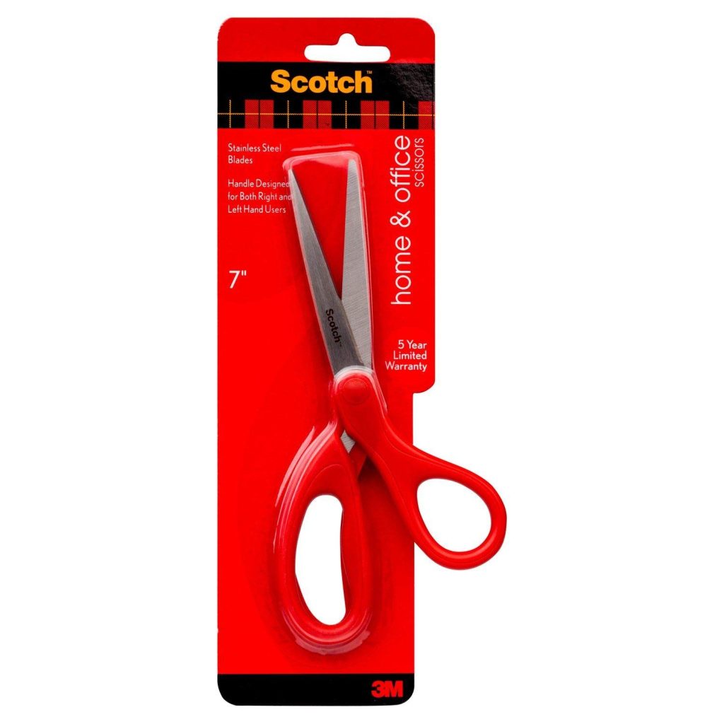 Scotch 1407 Universal Scissors, 18cm - Red