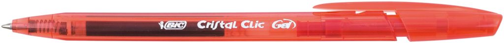 BIC Cristal Clic Gel Ball Pen Box of 20 - Red