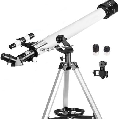 Telescope 70EQ Refractor Telescope Scope - 70mm Aperture and 700mm Focal Length, Multi-Layer Green Film, with Digiscoping Adapter for Photography