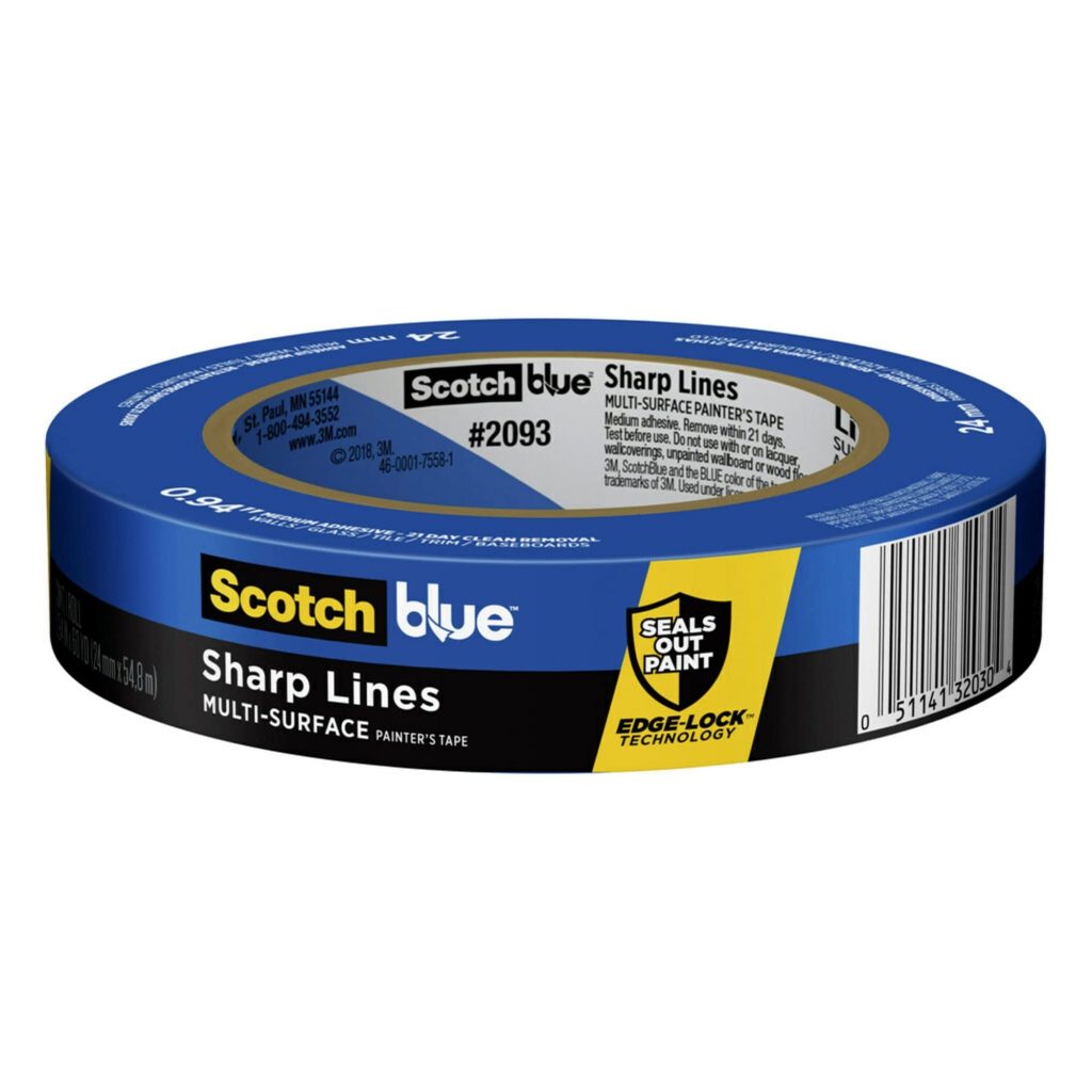 ScotchBlue Painter’s Tape Advanced Multi-Surface, 25.4mm x 54.8m (2093EL-24N) - 1 roll