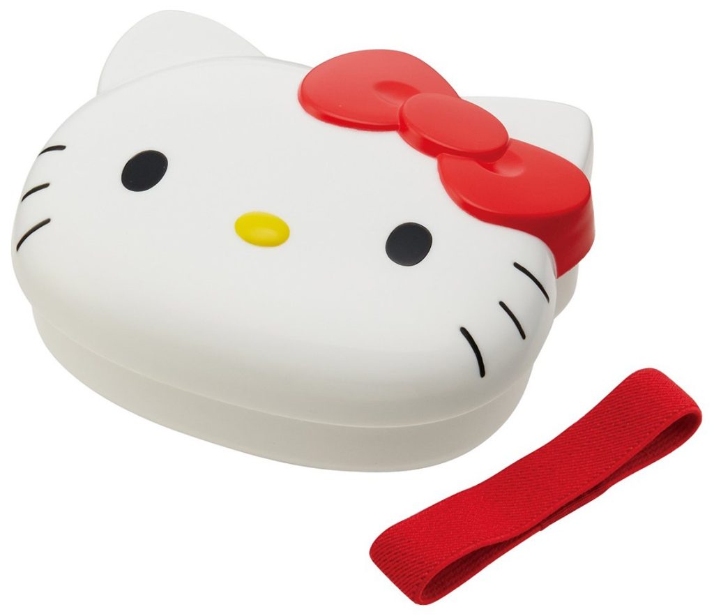 SKATER Die cut lunch box Hello Kitty 310ml,White