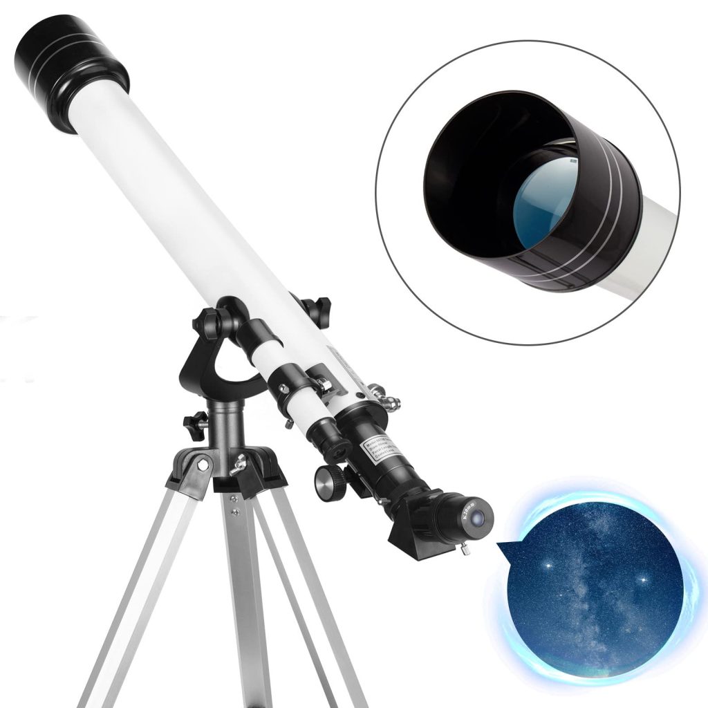 Telescope 70EQ Refractor Telescope Scope - 70mm Aperture and 700mm Focal Length, Multi-Layer Green Film, with Digiscoping Adapter for Photography