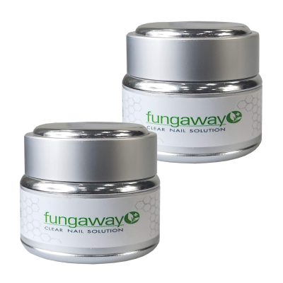 2 x Fungaway Clear Nail Solution Cream - 30ml / 1oz - Fast Acting Nail Fungus Removal with Natural Ingredients