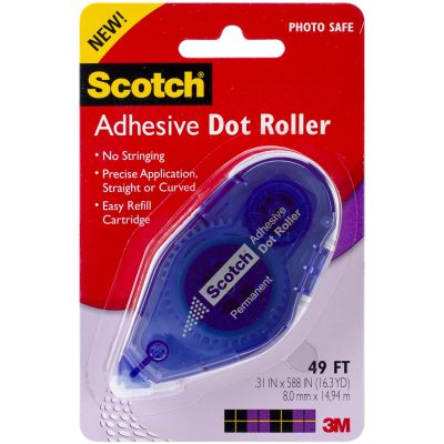 Bulk Buy: 3M Scotch Adhesive Dot Roller .31"X49' 55 (2-Pack)