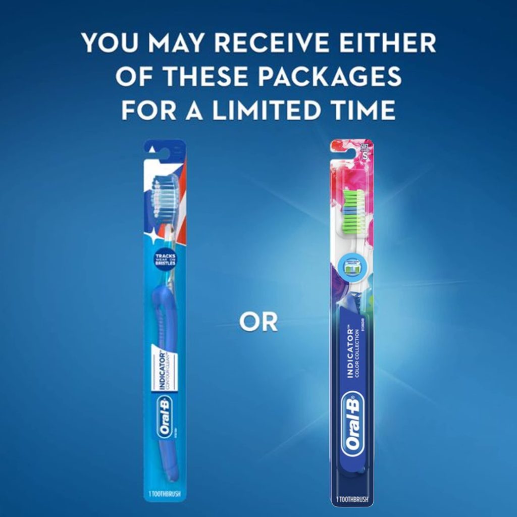 Oral-B Indicator Contour Clean Toothbrush Soft, Pack of 5