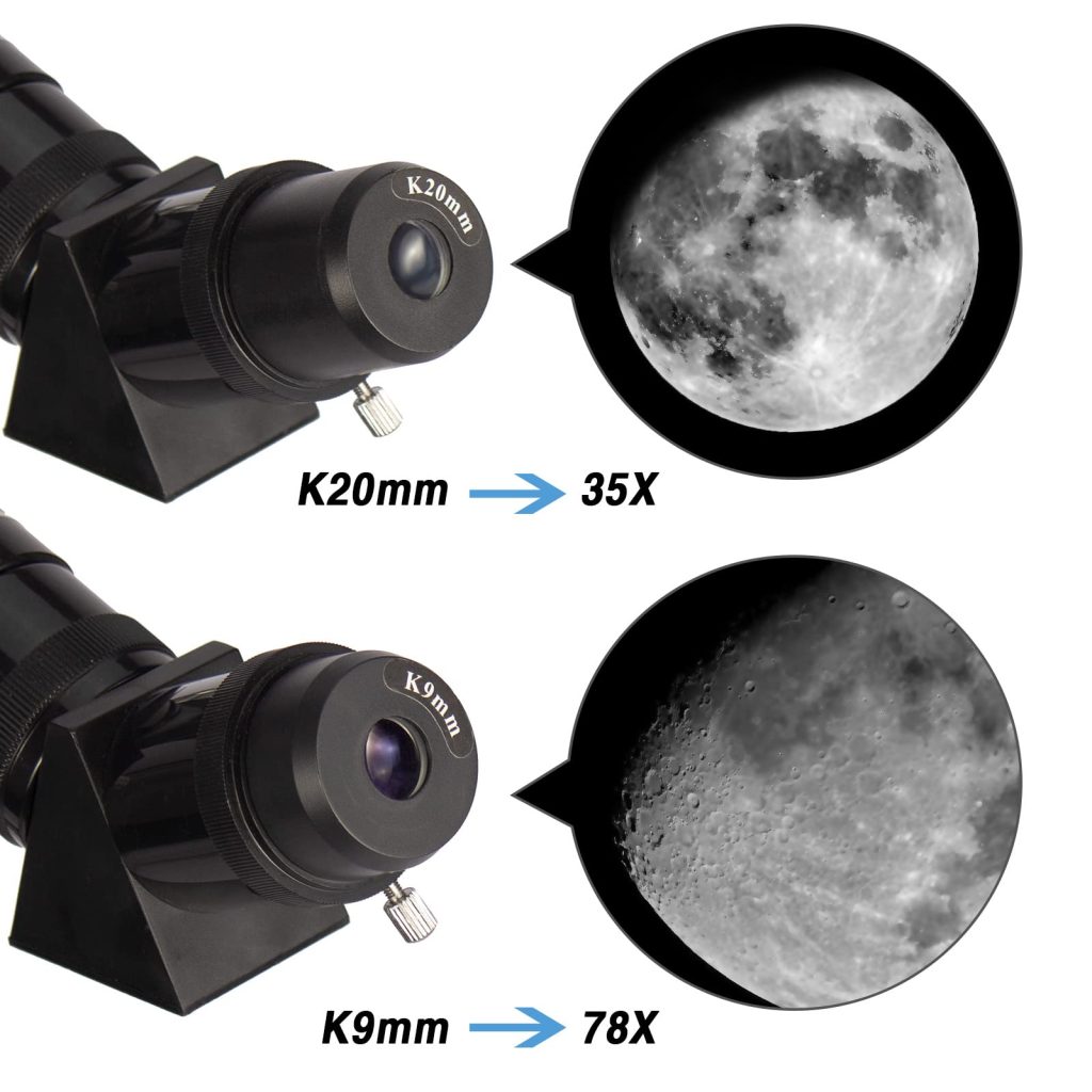 Telescope 70EQ Refractor Telescope Scope - 70mm Aperture and 700mm Focal Length, Multi-Layer Green Film, with Digiscoping Adapter for Photography