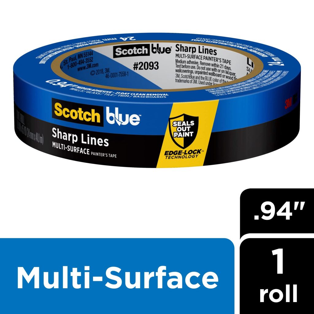 ScotchBlue Painter’s Tape Advanced Multi-Surface, 25.4mm x 54.8m (2093EL-24N) - 1 roll