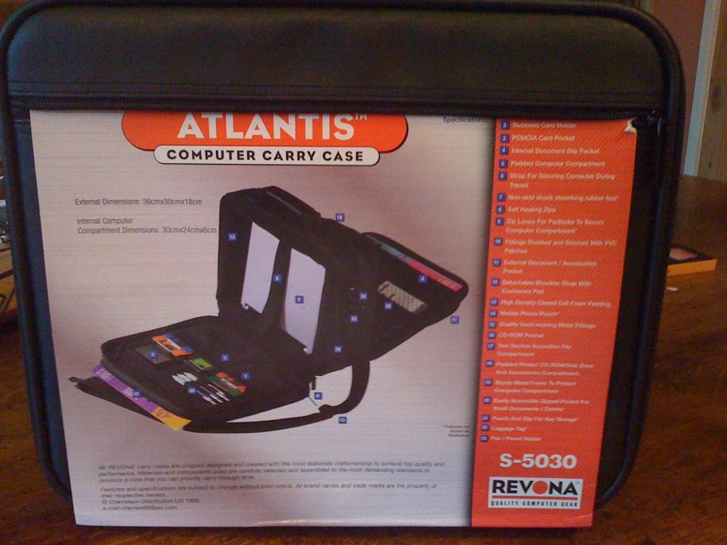 atlantis notebook carry case