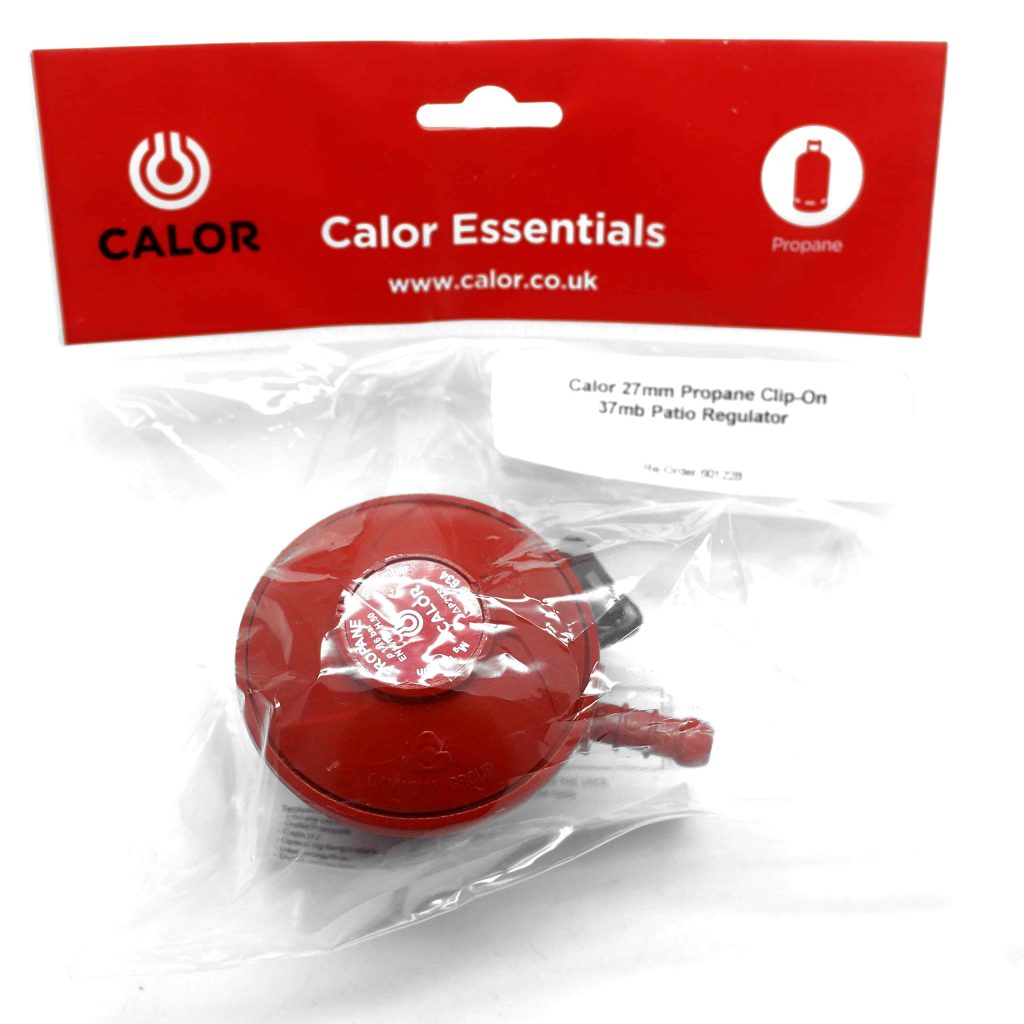 CALOR GAS Brand 27Mm Pato Gas Regulator 2Mt Hose/Pipe & 2 Clips