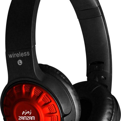 ZAMZAM On-Ear Lightweight Headphones Wireless Bluetooth Headset with Built in Microphone, Handling Phone Calls Compatible with iPad iPhone TV Laptop Computer Headphones (Black)