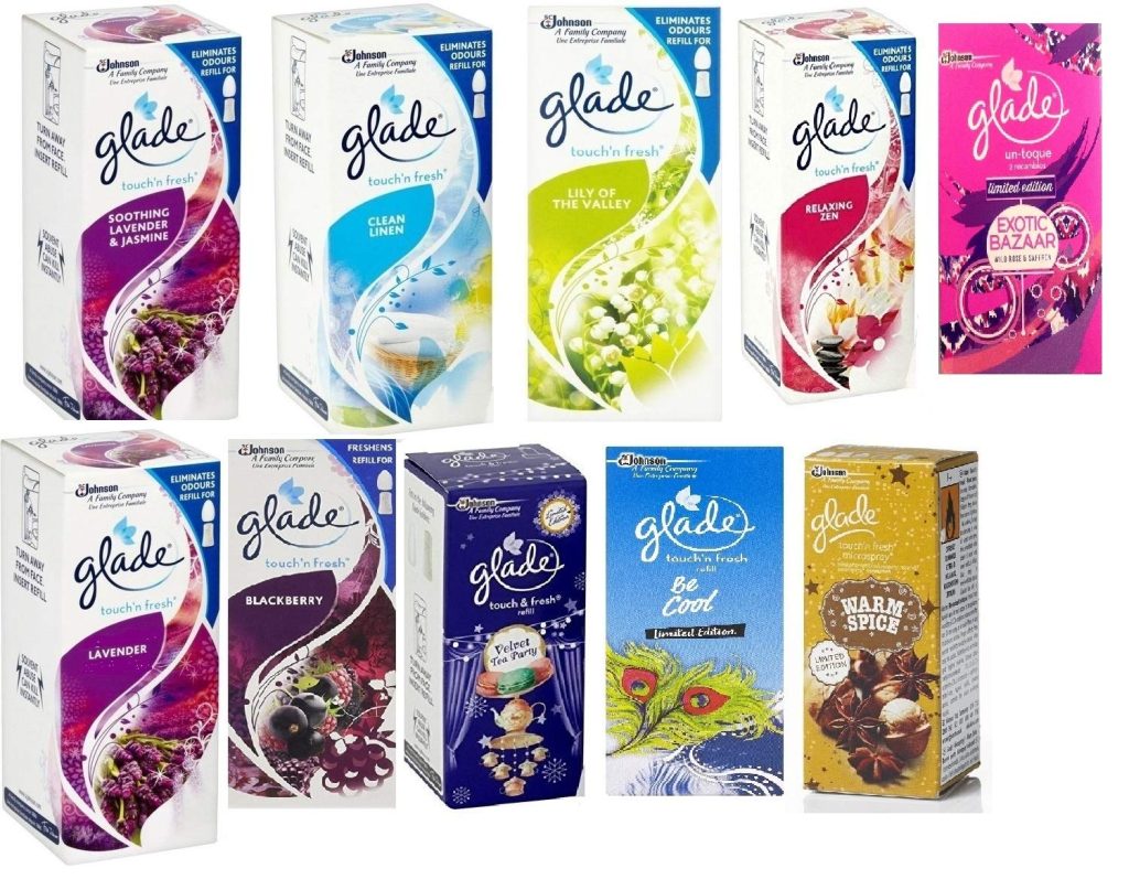 glade 6 x TOUCH N FRESH REFILL'S 10ML - Random Mix