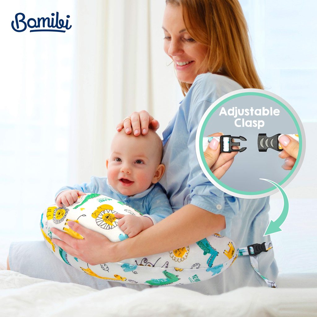 Bamibi Breastfeeding Pillows, Cover 100% Cotton, Filling 100% Polyester