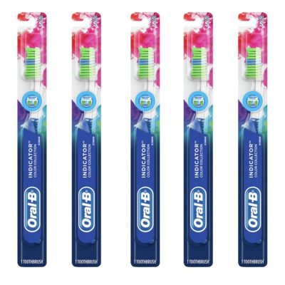 Oral-B Indicator Contour Clean Toothbrush Soft, Pack of 5