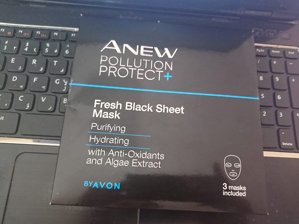 Avon Anew Pollution Protect Fresh Black Sheet Mask - Pack of 3