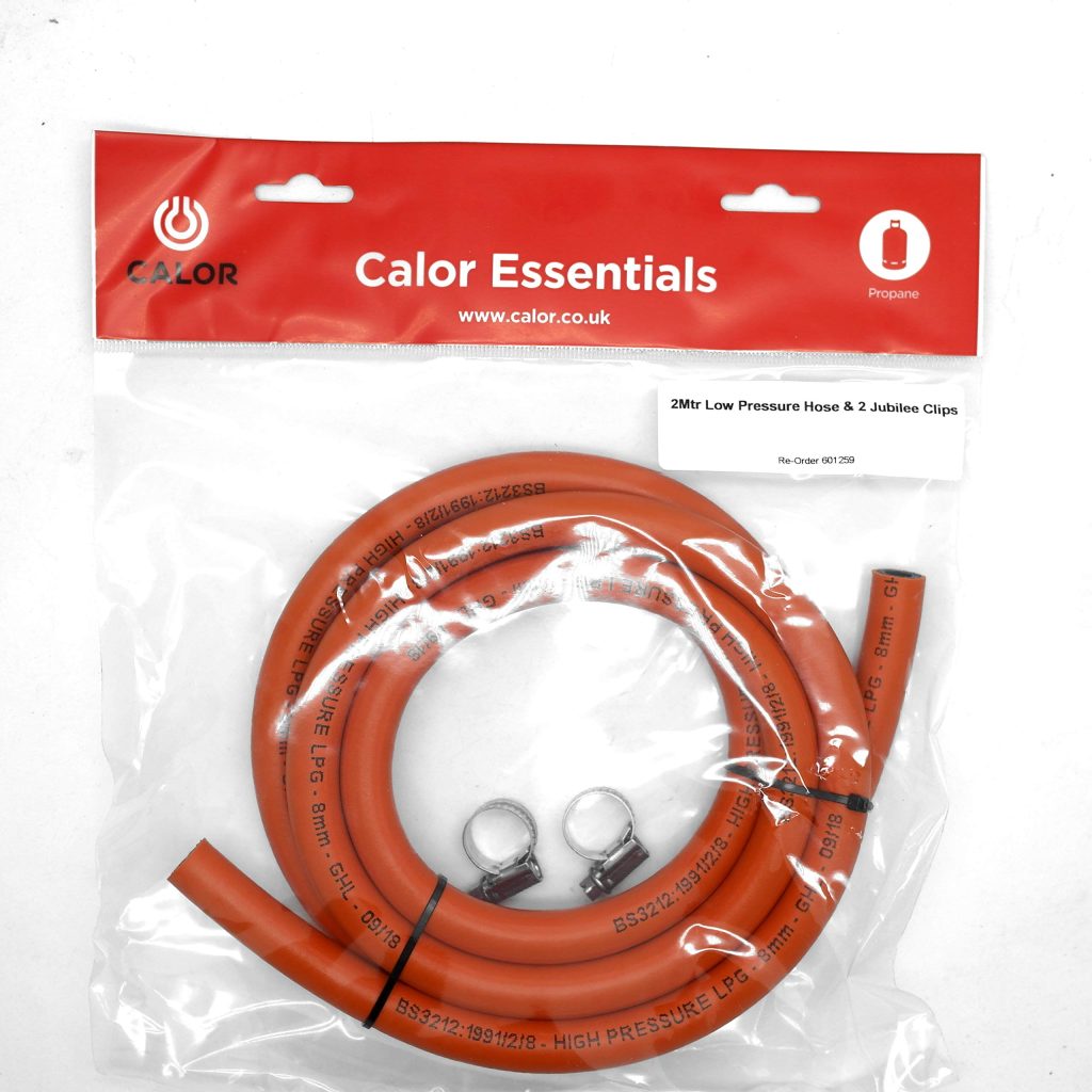 CALOR GAS Brand 27Mm Pato Gas Regulator 2Mt Hose/Pipe & 2 Clips