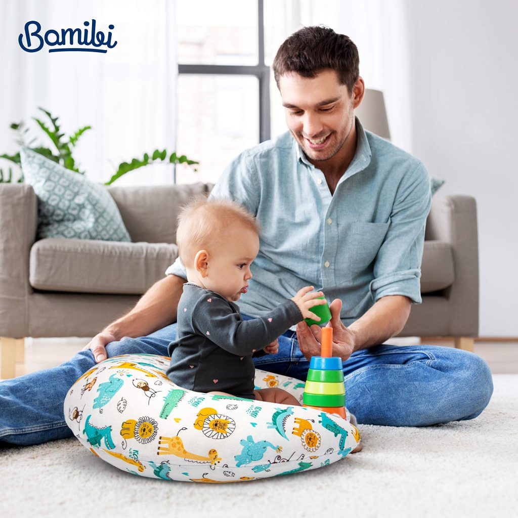 Bamibi Breastfeeding Pillows, Cover 100% Cotton, Filling 100% Polyester