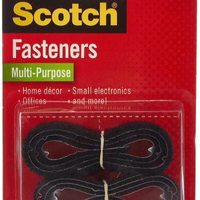 Scotch Multi-Purpose Fasteners, Black, 3/4 x 18 Inch, (RF7011) by Scotch