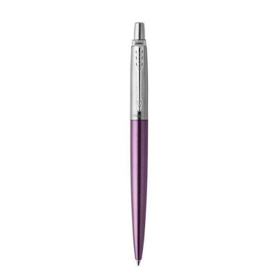 Parker Jotter Ballpoint Pen, Victoria Violet Finish, Medium Point, Blue Ink