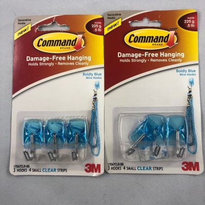 3M (2 X 3 ) BOLDLY BLUE WIRE HOOKS