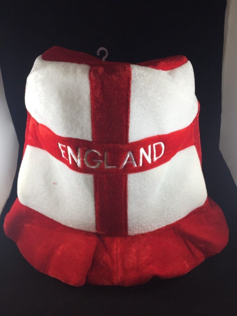 Adults England World Cup St Georges Day Flag Football Felt Hat Sport Accessory