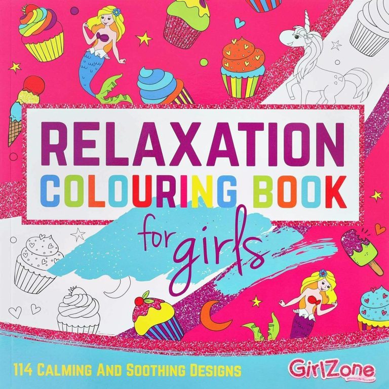 KIDS RELAXATION COLOURING BOOK: Arts and Crafts Unicorn for Girls of Ages 4 - 10