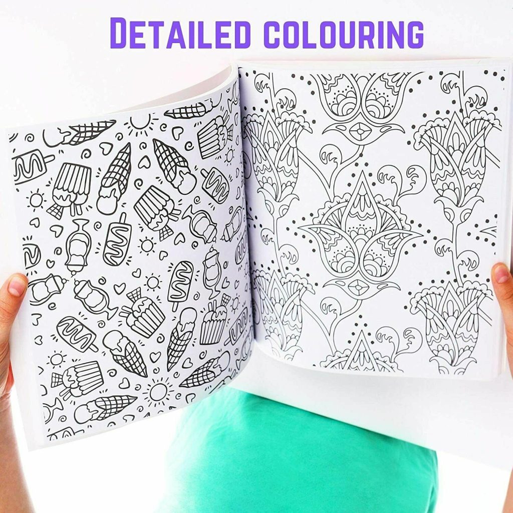 KIDS RELAXATION COLOURING BOOK: Arts and Crafts Unicorn for Girls of Ages 4 - 10