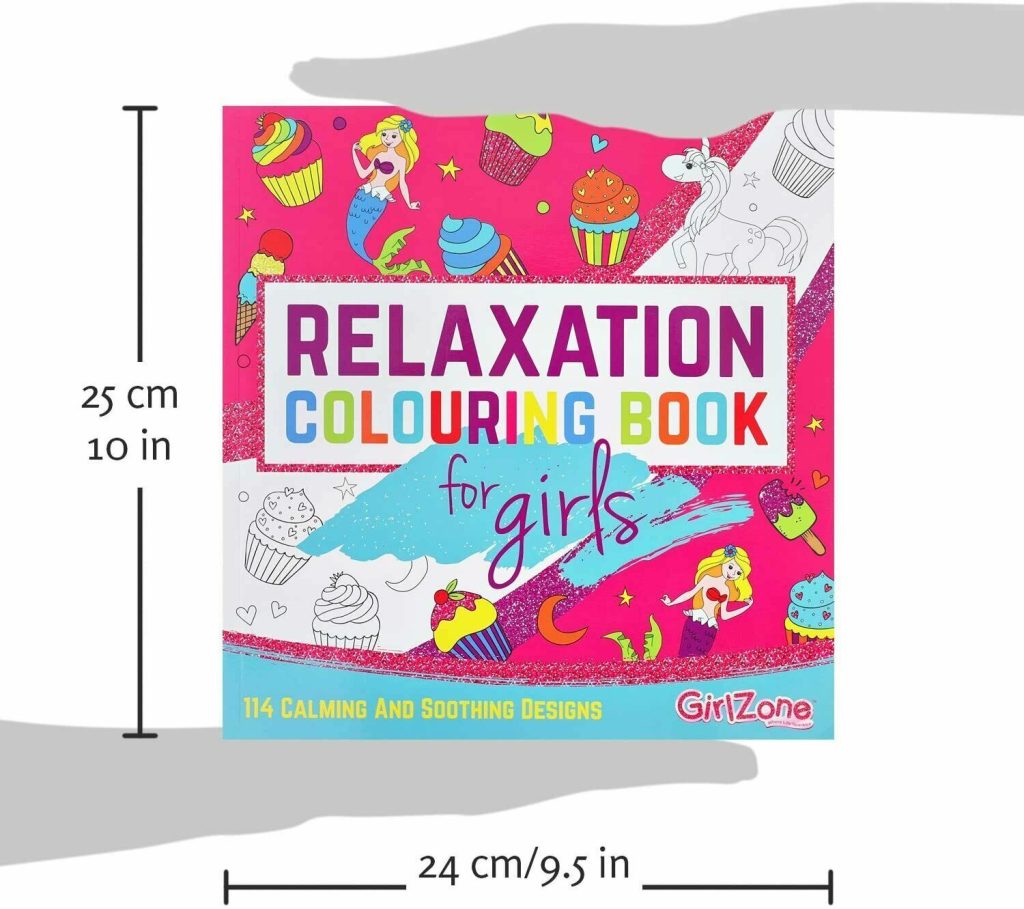 KIDS RELAXATION COLOURING BOOK: Arts and Crafts Unicorn for Girls of Ages 4 - 10