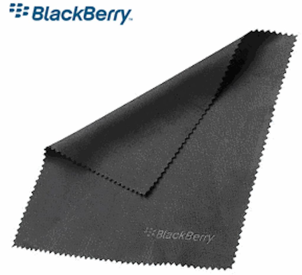 BLACKBERRY TABLET SIZE GENUINE MICROFIBRE CLEANING CLOTH TWIN PACK LINT FREE