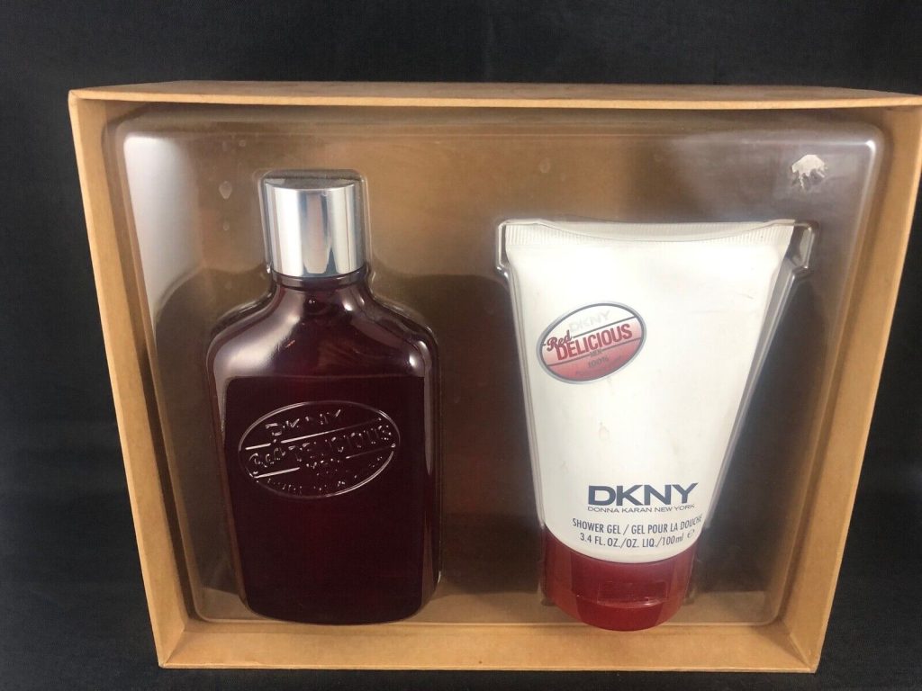 DKNY RED DELICIOUS MENS GIFT SET100ML EDC PLUS 100ML SHOWER GEL