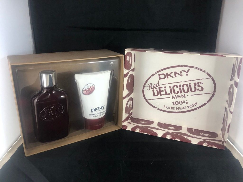 DKNY RED DELICIOUS MENS GIFT SET100ML EDC PLUS 100ML SHOWER GEL