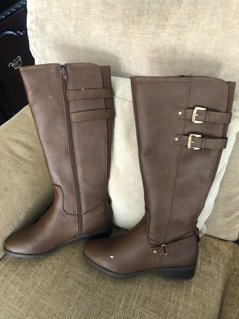 dorothy perkins SHELVED LONG BOOTS CHOCLATE KIKI SIZE 5