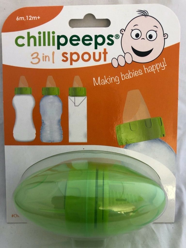 Chillipeeps 3in1 SPOUT, Age Range 6m to 12m+, Green baby