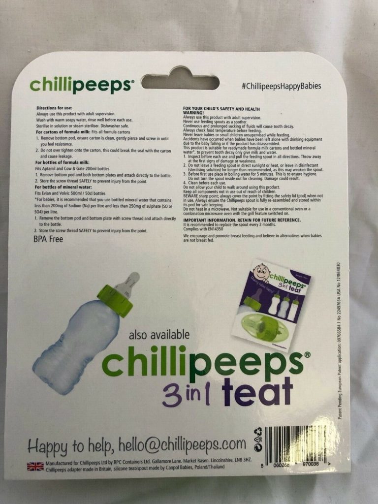 Chillipeeps 3in1 SPOUT, Age Range 6m to 12m+, Green baby