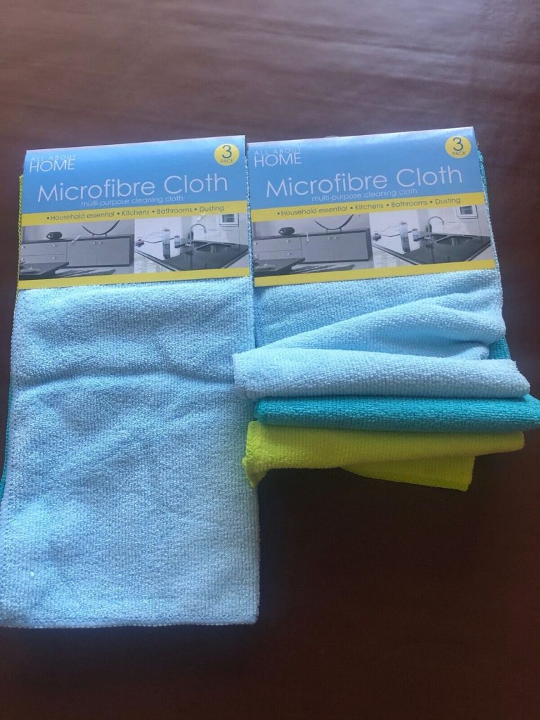 6 Large Microfibre Home Kitchen Car Valeting Dusters Polishing Cleaning Cloths