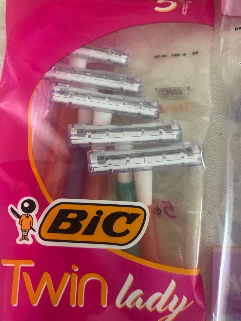 10 Bic Twin Lady Razors Blade for Sensitive Skin clean Shaving Disposable