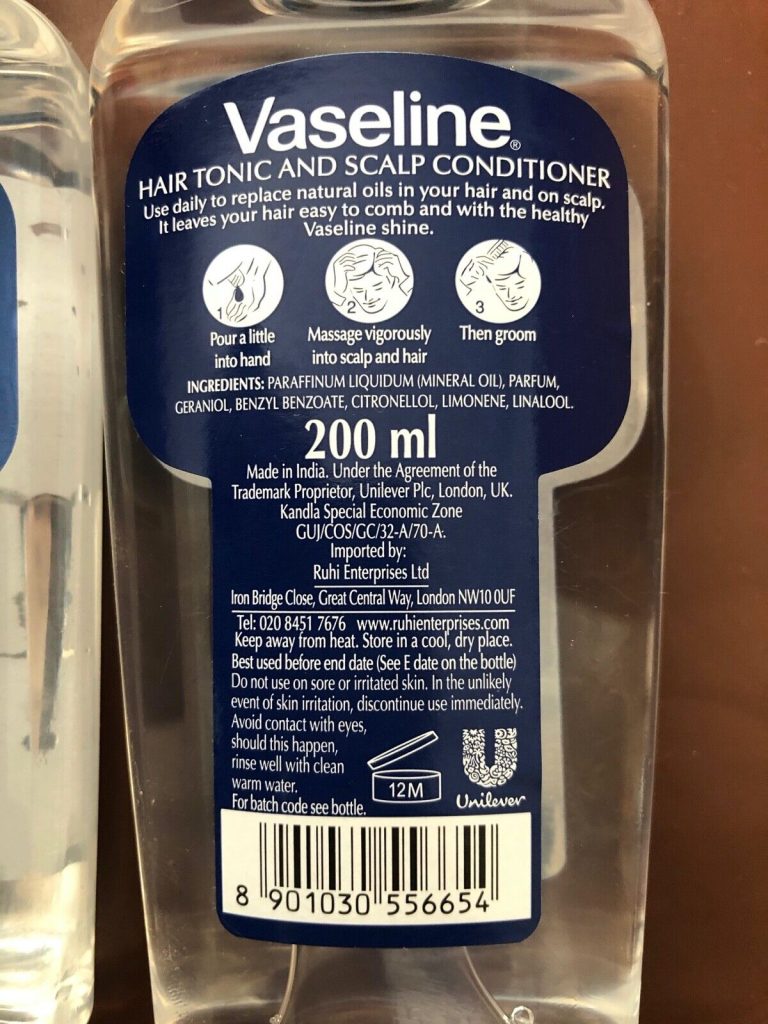 2 x 200ml Imported Vaseline Hair Tonic & Scalp Conditioner - total 400ml