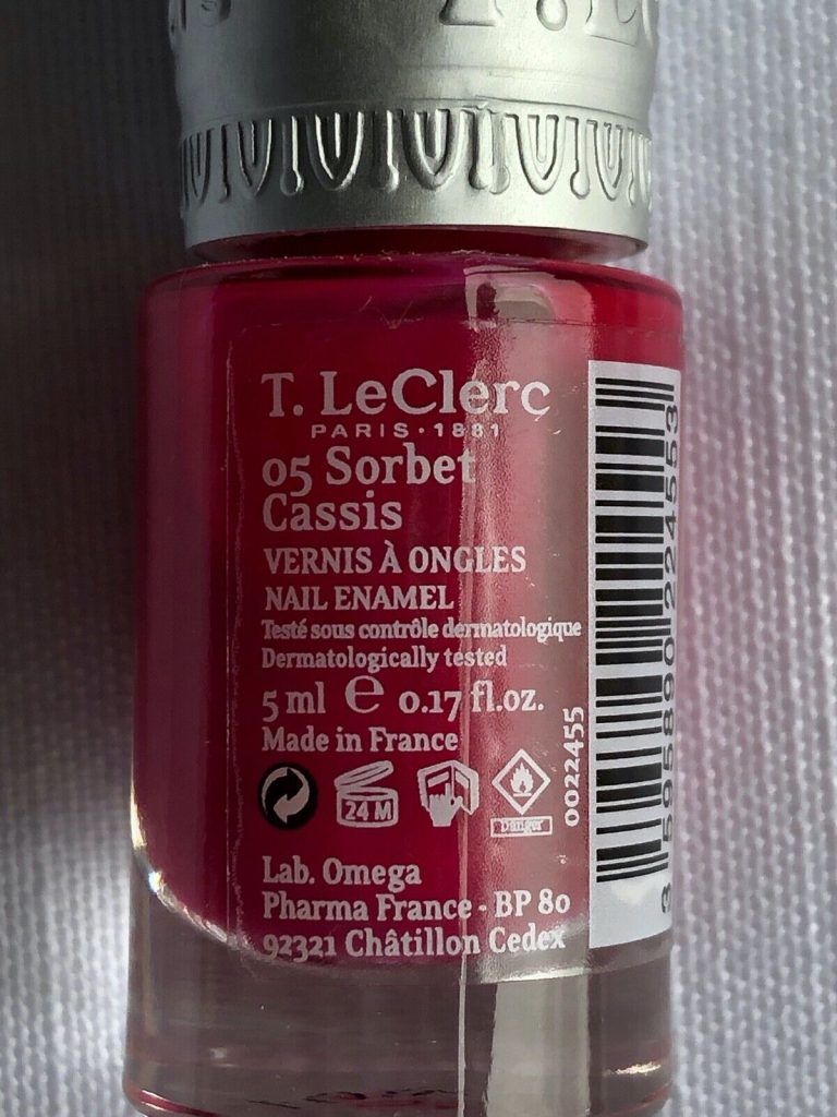 T.LeClerc nail varnish 05 sorbet cassis 5ml