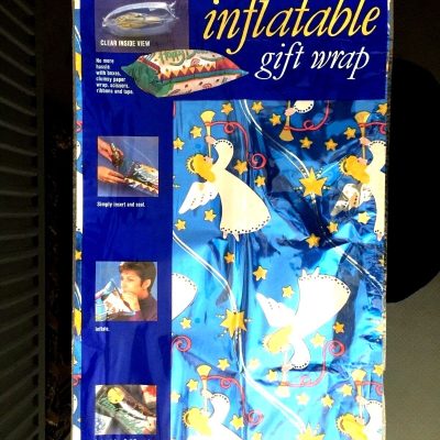 3 X PUFF PAC INFLATABLE CHRISTMAS GIFT WRAP LARGE BE INDIVIDUAL