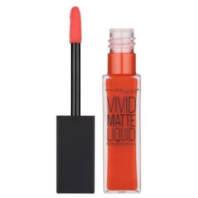 2 X Maybelline Colorsensational Vivid Matte Liquid 25 ORANGE SHOT