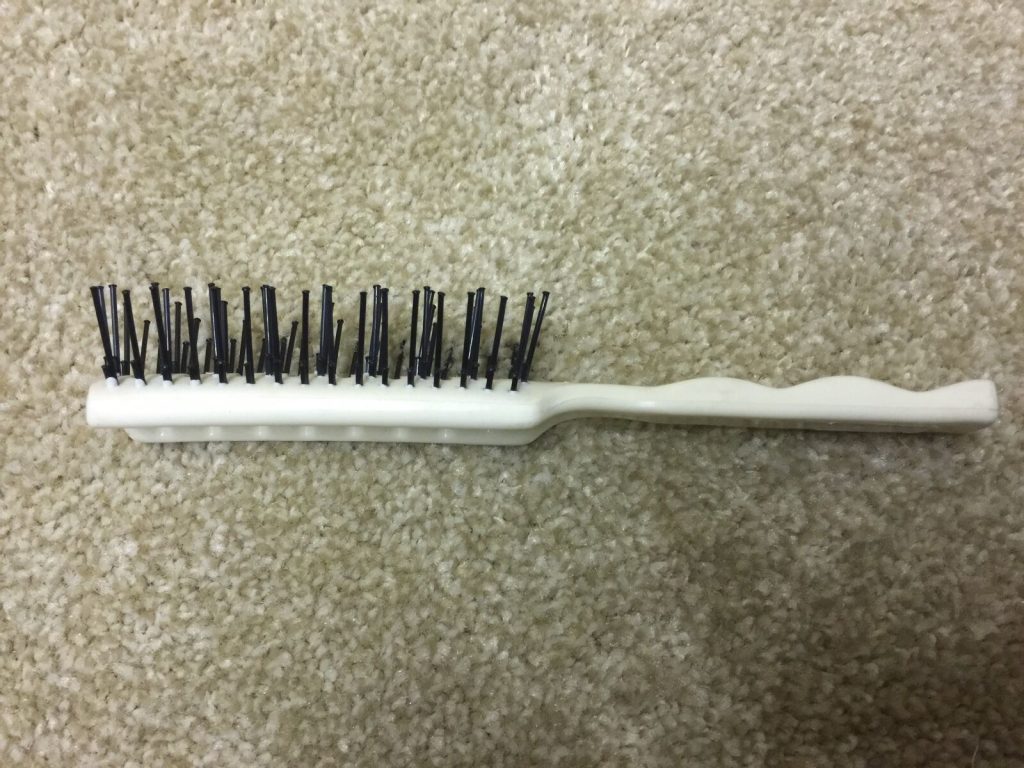 3 X PLASTIC HAIR BRUSH WITH VENTS