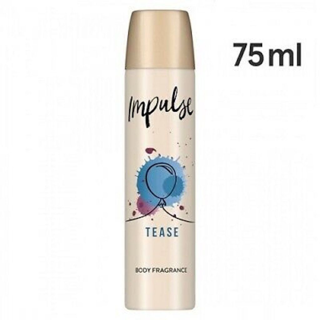 6 x 75ml IMPULSE BODY FRAGRANCES TEASE.