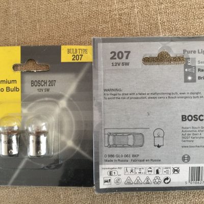 car bulb bosch pure light twin pack 207 12v 5w