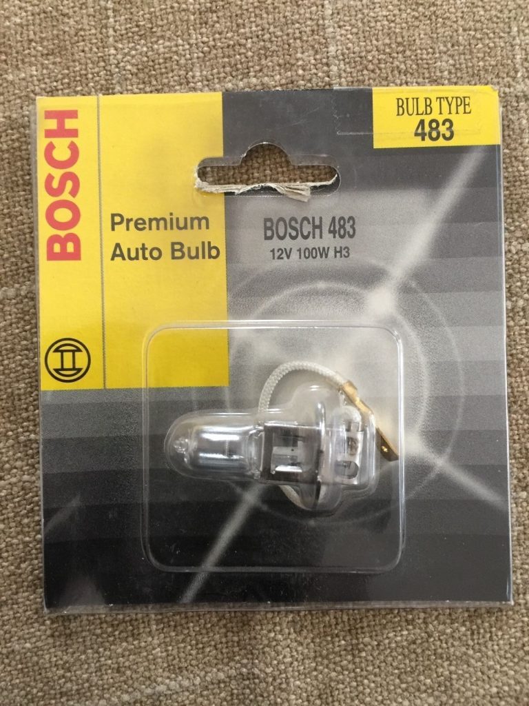 car bulb bosch pure light 483 12v 100w H3