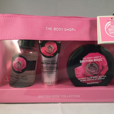 The Body Shop british rose Skincare Beauty Bags - Argan Oil-Strawberry