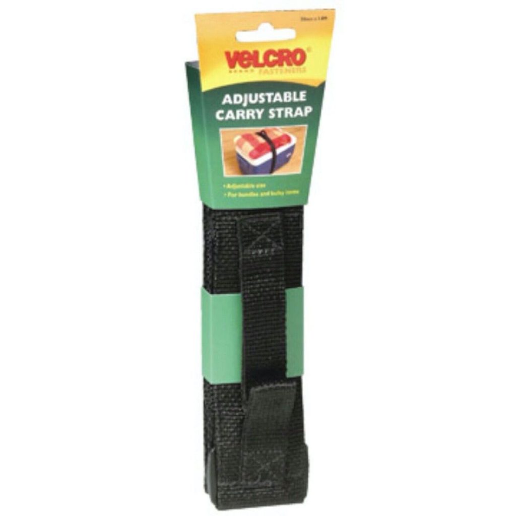 Velcro Adjustable Carry Strap Black 50mm X I.8 Metre CARRY BUNDLES AND BULKY