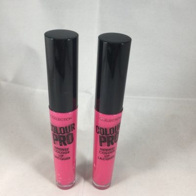 6 X Collection Colour Pro Intense Lip Lacquer / Lip Gloss Rebel 1 Bright Pink